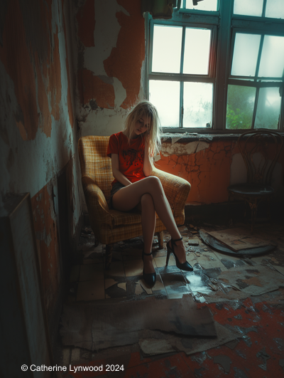 Beth Fletcher in her flat